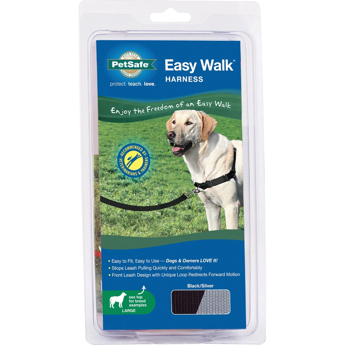 Carefully Designed Petsafe Easy Walk 27 In. to 40 In. Black Nylon Harness Effective