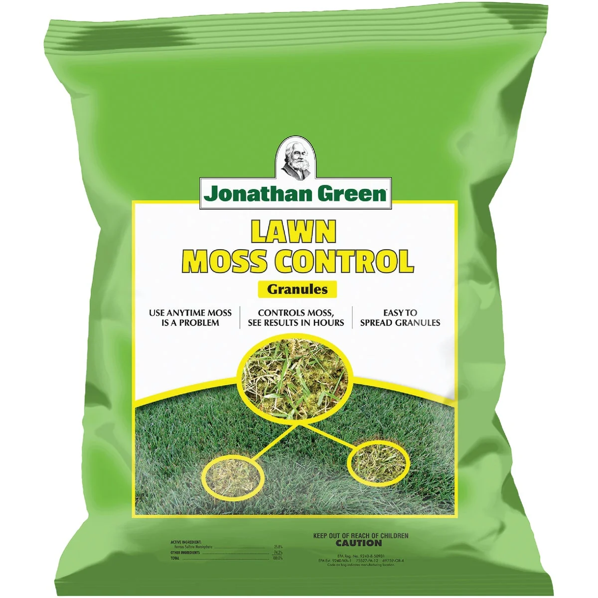 Verified Jonathan Green 20 Lb. Ready To Use Granules Moss Algae Killer Refined
