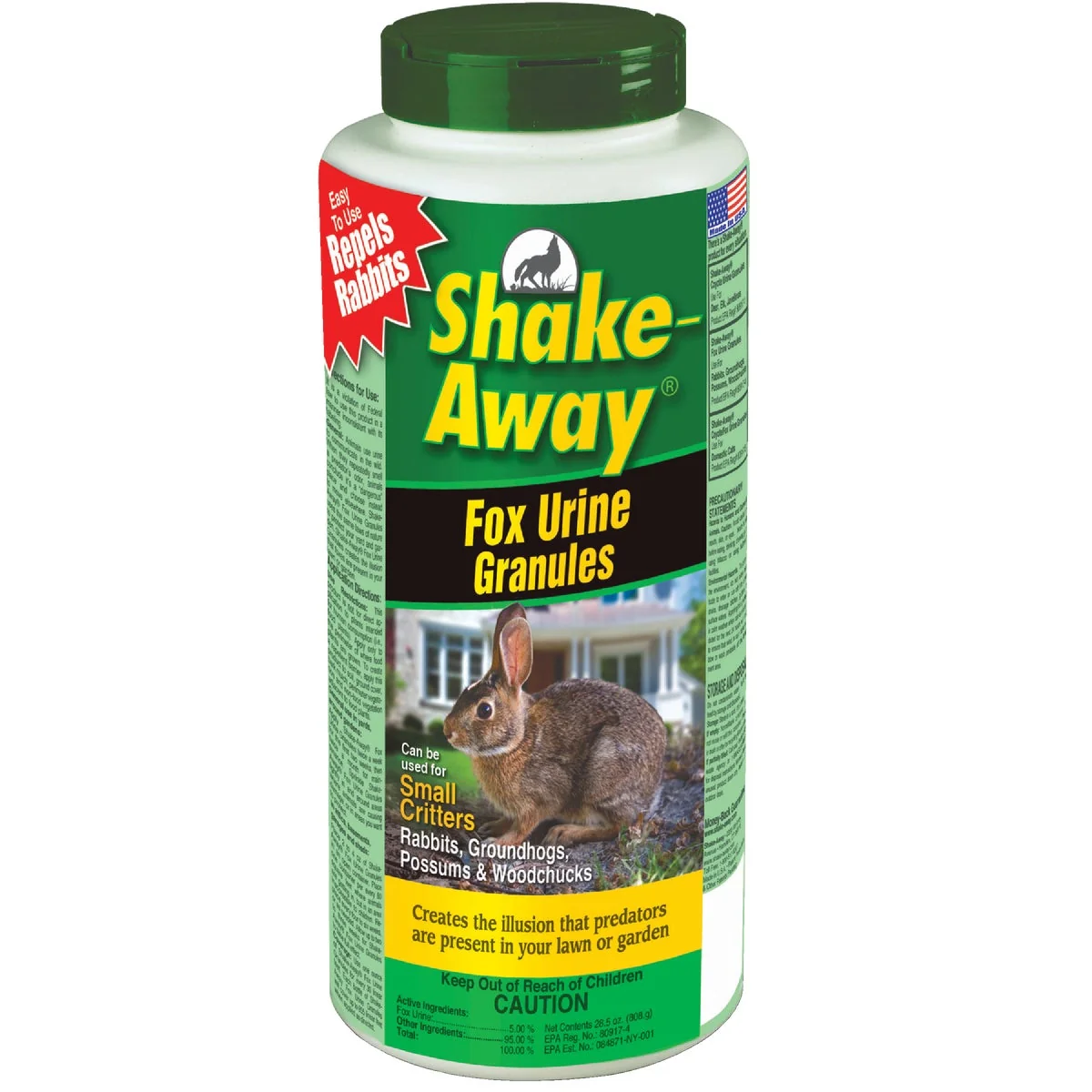 Superior Shake Away 28.5 Oz. Granular Organic Small Critter Repellent Green