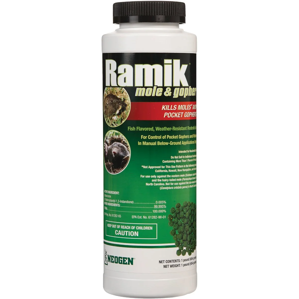 High-Quality Ramik 1 Lb. Pellets Mole Gopher Killer Natural