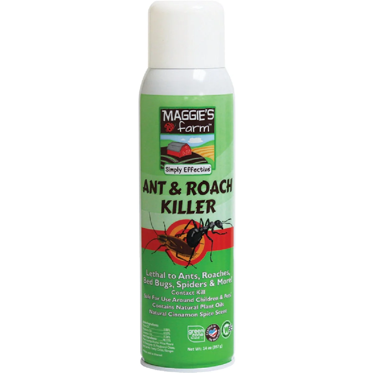 Certified Maggie’s Farm 14 Oz. Aerosol Spray Ant Roach Killer Long-Lasting