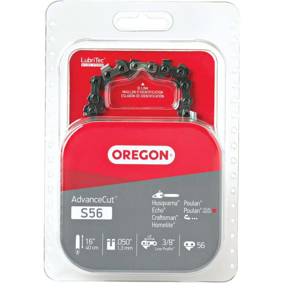 Official Oregon AdvanceCut S56 16 In. Chainsaw Chain Enhanced