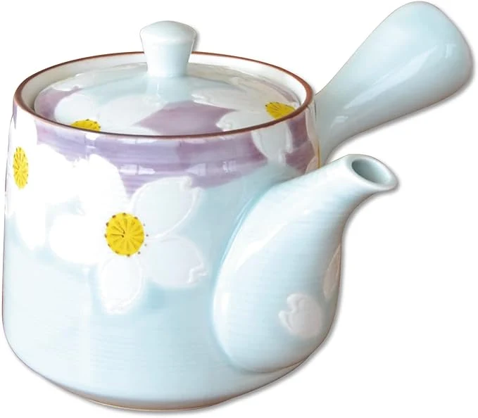 Refined Japanese Teapot Ceramic Kyusu 14.9 fl oz Arita Imari ware Made in Japan Porcelain Tea pot for Green Tea Urara High-End