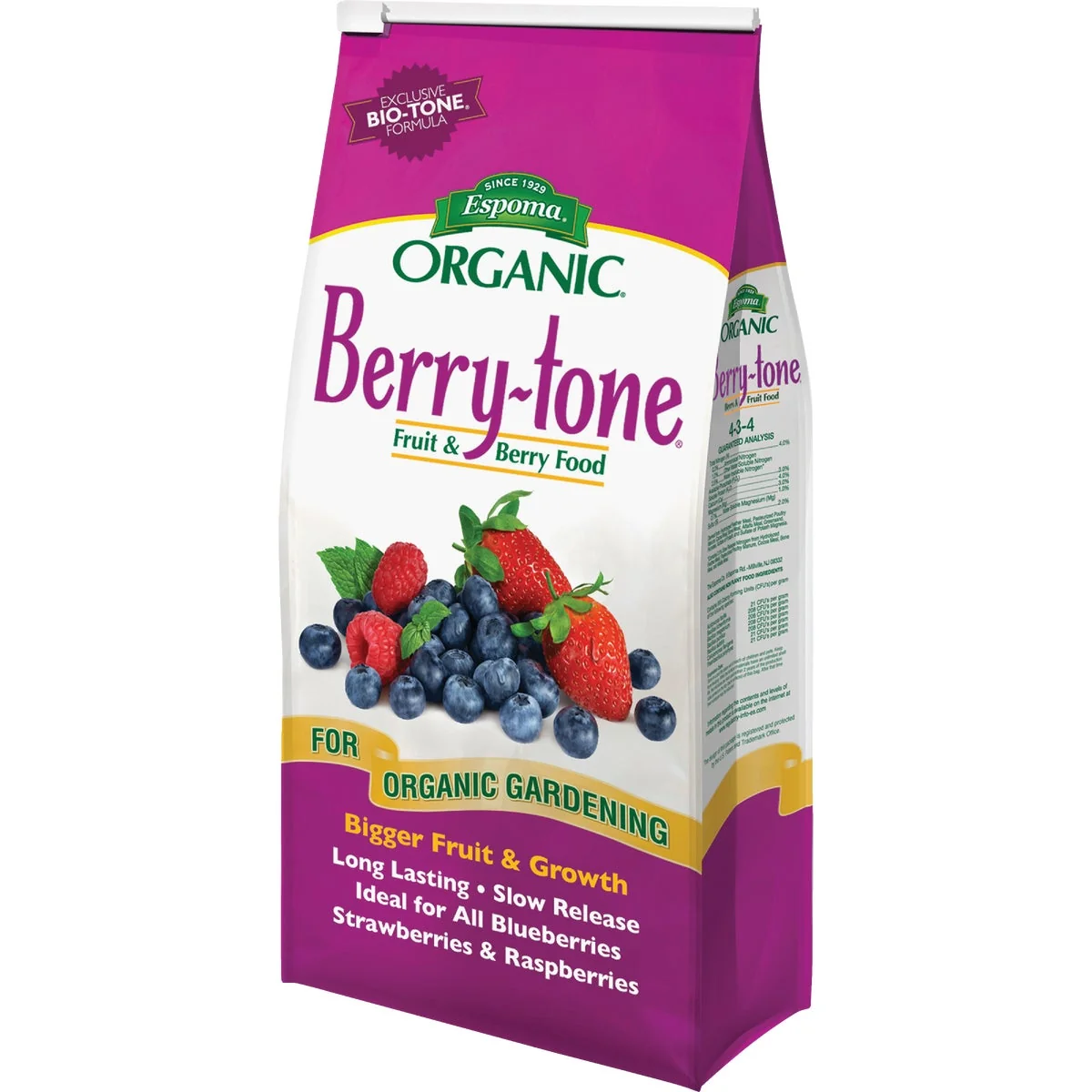 High-Quality Espoma Organic Berry-tone 4 Lb. 4-3-4 Dry Plant Food Outstanding