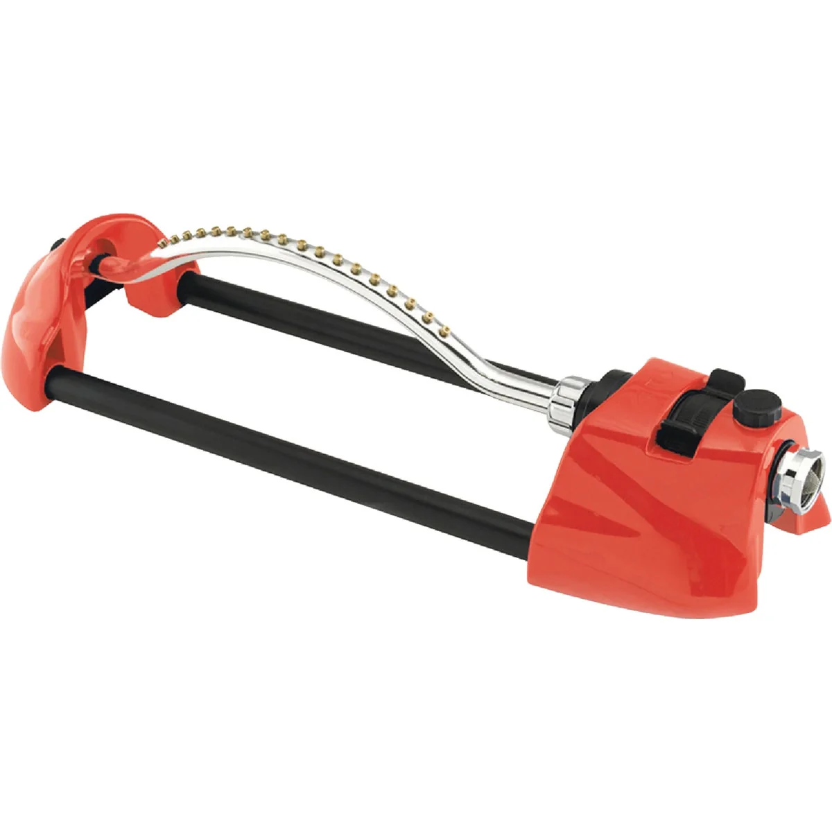 Expertly Made Dramm ColorStorm Heavy-Duty Metal 3000 Sq. Ft. Red Oscillating Sprinkler Official