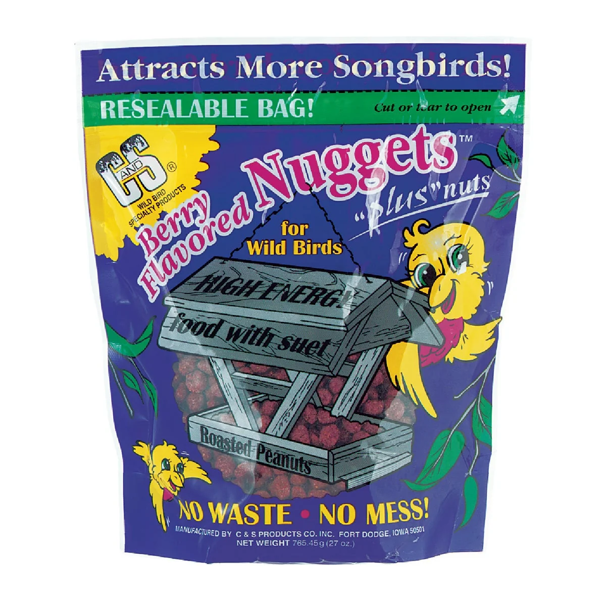 Quality C S Nuggets 27 Oz. Berry Suet Practical
