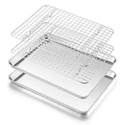 Refined Cookie Sheet with Rack 4 Count Eco-Friendly