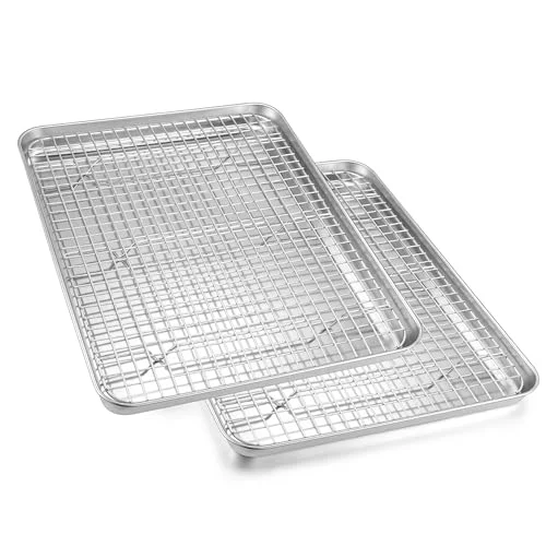 Pure Baking Half Sheet with Rack Set 4 Count Stylish