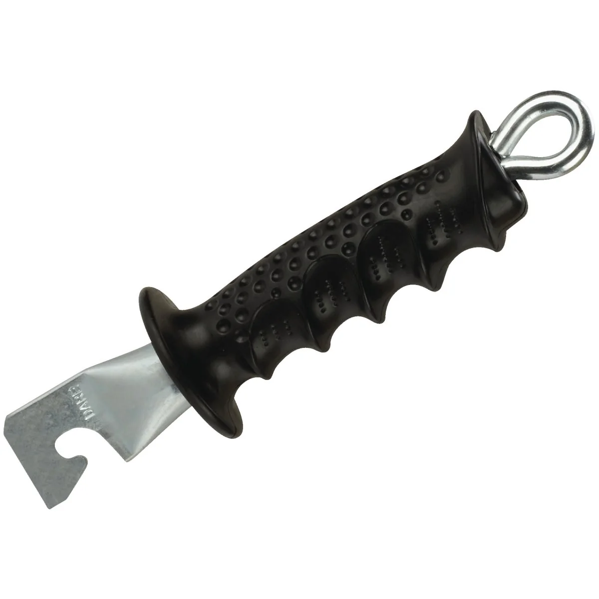 Organic Dare Old Ironsides 4-1 2 In. Spring Black Rubber Electric Fence Gate Handle Premium Material