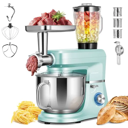 Classic 6-in-1 Stand Mixer 8.5-Quart Tilt-Head Mixer 10 Speeds Blue Specialty