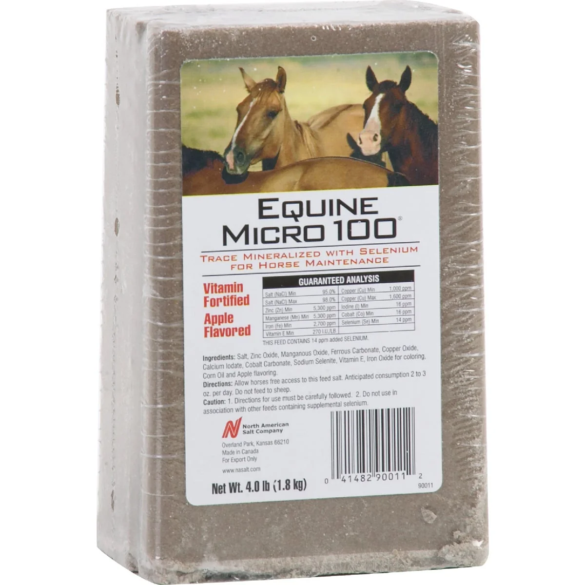 Verified American Stockman Equine Micro 100 4 Lb. Apple Flavored Horse Block Soft