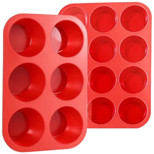 Original Silicone Muffin Pan 2 Count Versatile
