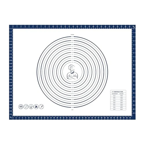 Organic Pastry Dough Mat Silicone Baking Mats for Rolling Out Dough Functional