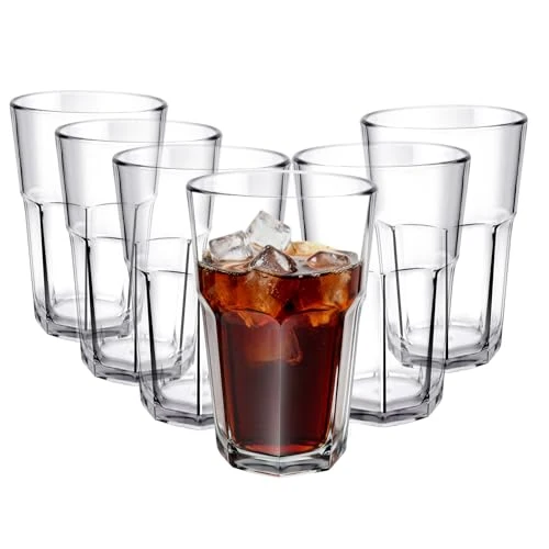 Sophisticated Shatterproof Plastic Glasses 6 Count Minimalist