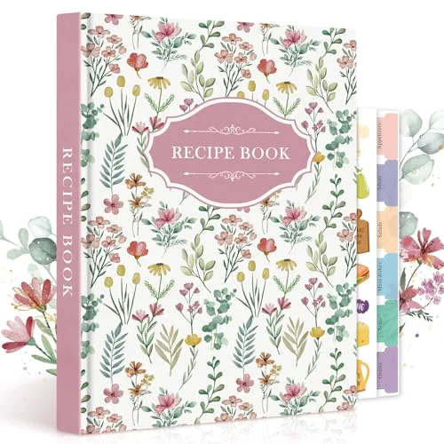 Natural Blank Recipe Book Cookbook for 70 Recipes Lightweight