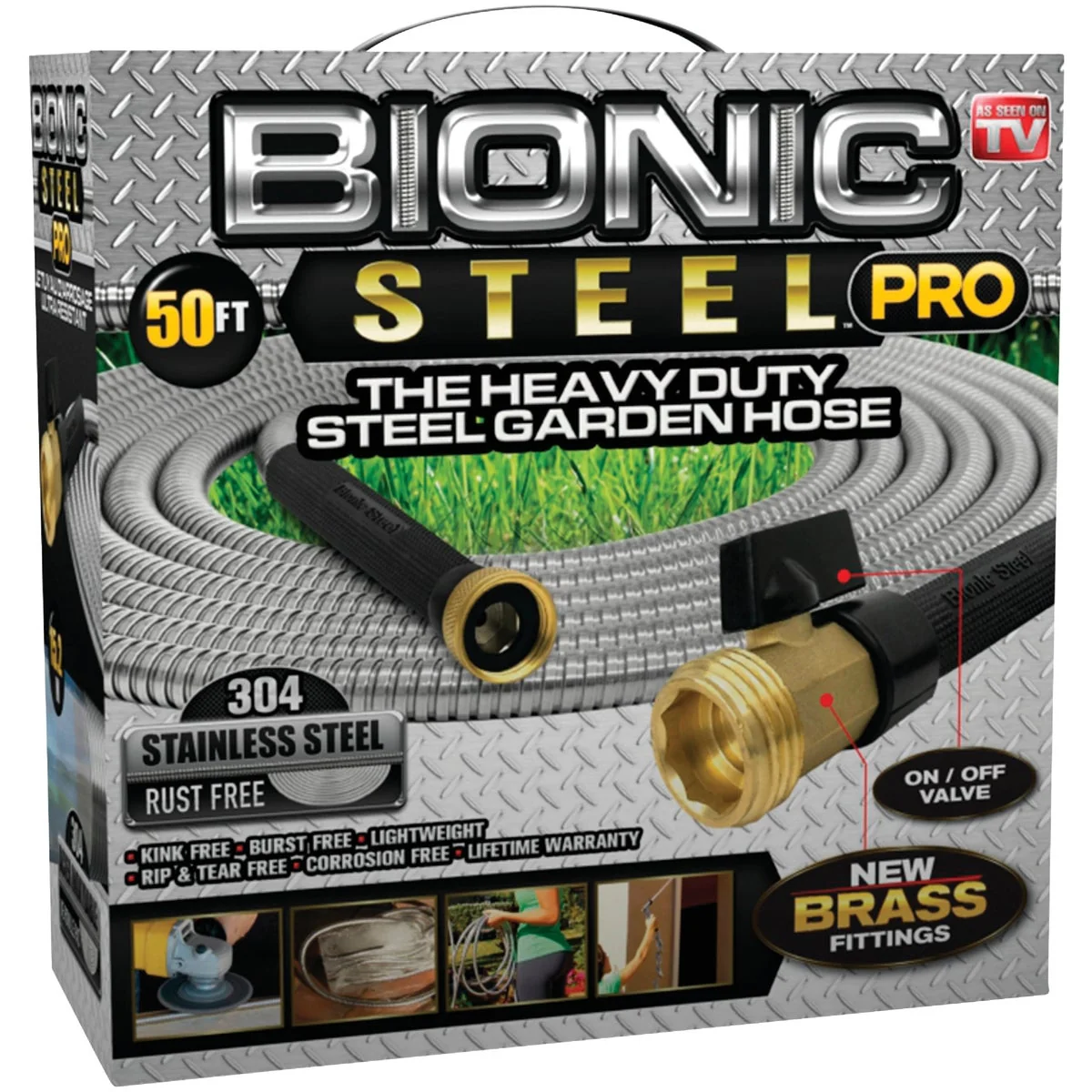 Carefully Designed Bionic Steel Pro 5 8 In. Dia. X 50 Ft. L. Garden Hose Sophisticated