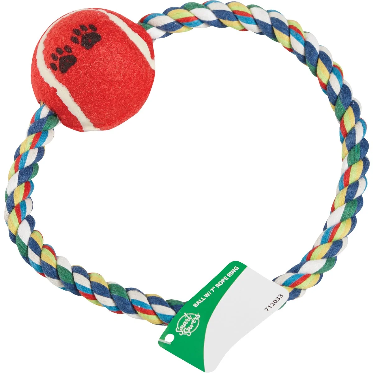 Safe Smart Savers 7 In. Tug Rope Ring Dog Toy Trusted