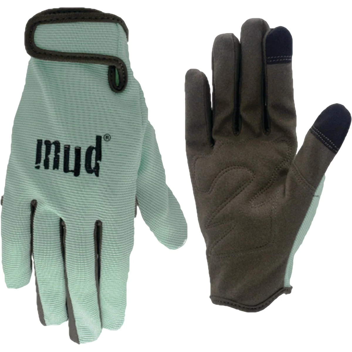 Healthy Mud Women’s Medium Large Synthetic Leather Mint Garden Glove Minimalist
