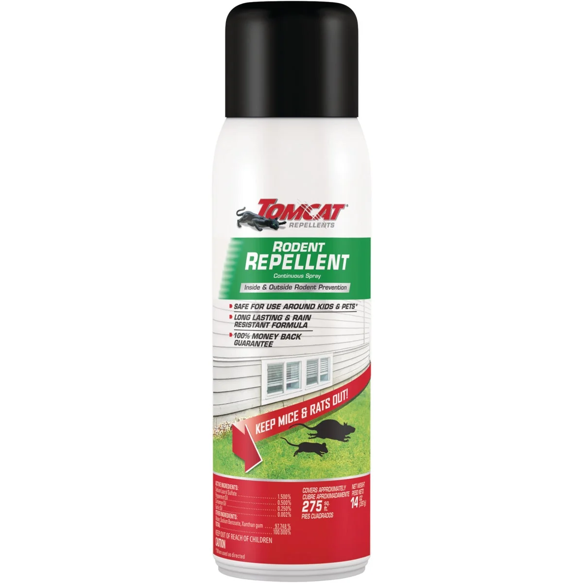 User-Friendly Tomcat 14 Oz. Aerosol Spray Mouse Rat Repellent Healthy