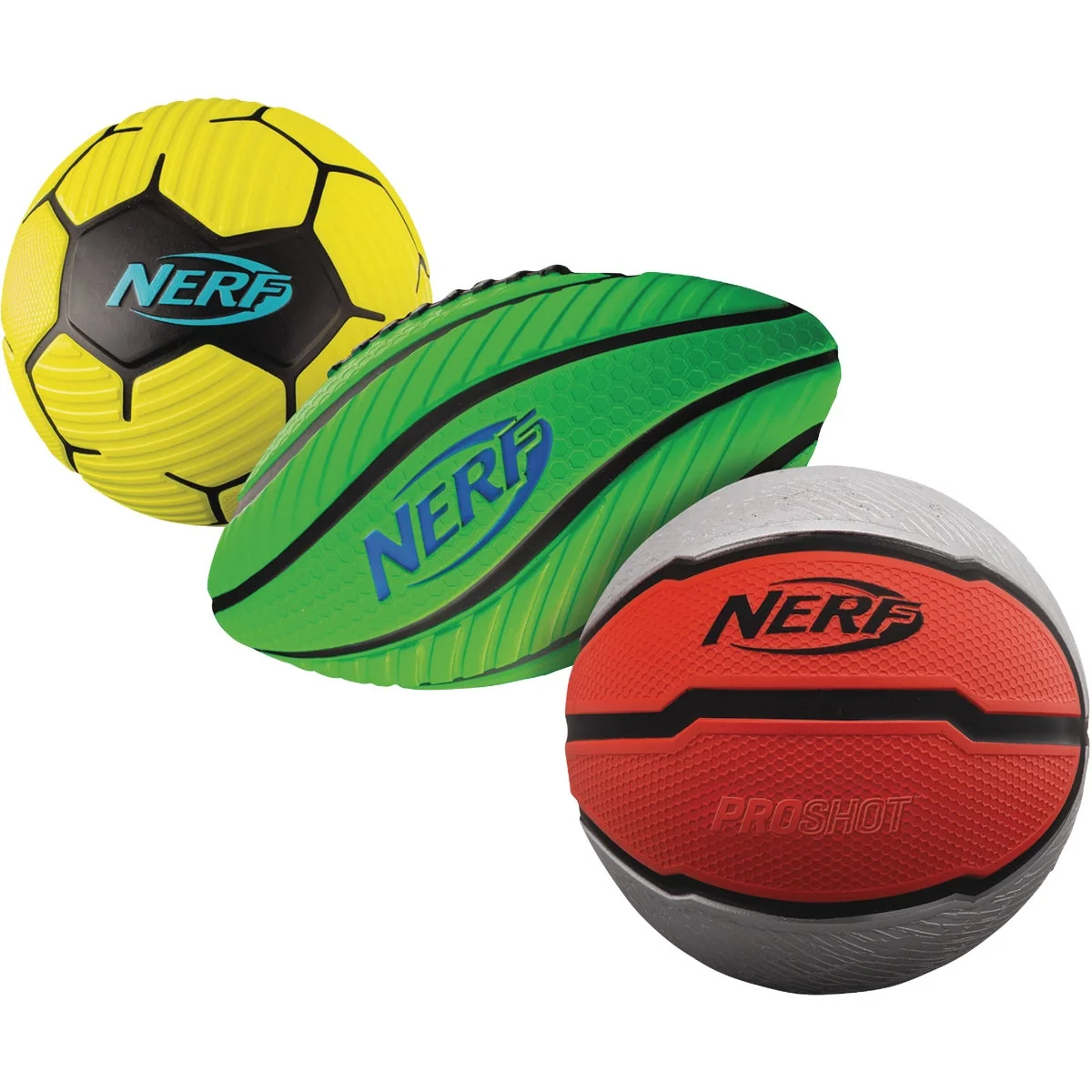 Superior Franklin Nerf Mini Foam Ball Set 3-Pack Luxury