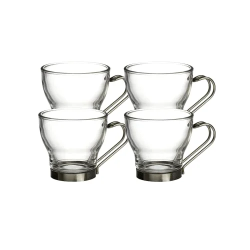 Reliable Oslo Espresso Glass Cups 4 Set 3.75 Oz 4 Count Responsible