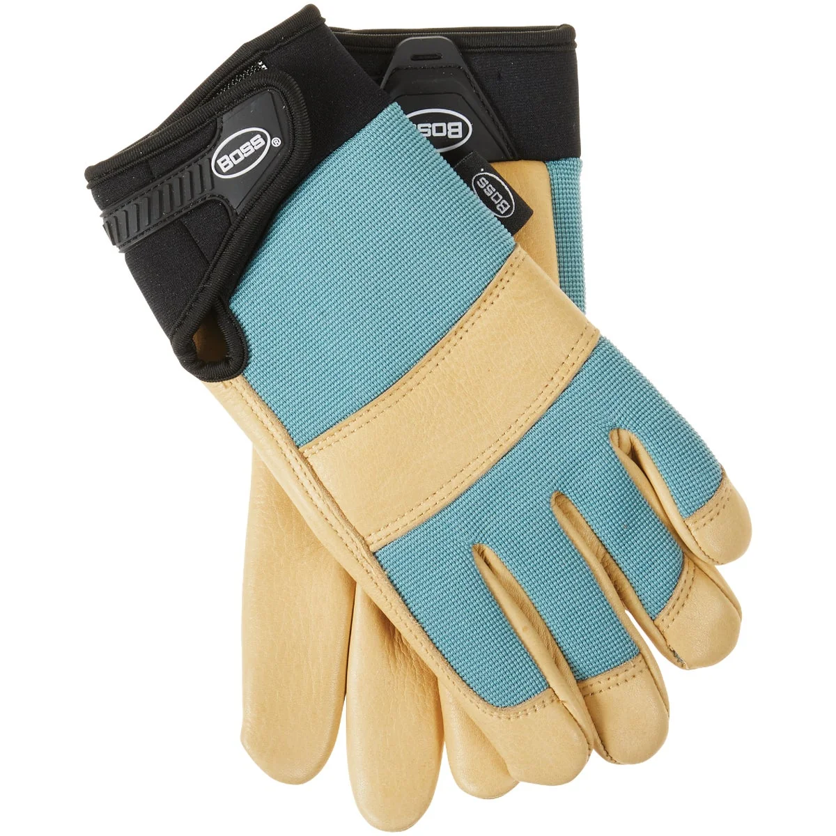 Flexible Boss Job Master Aqua Armor Women’s Medium Large Green Tan Work Glove High-Grade