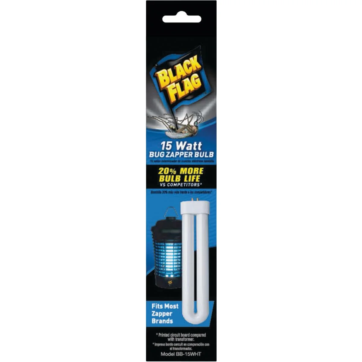 Elite Black Flag 15W White Light Bug Zapper Bulb Reliable