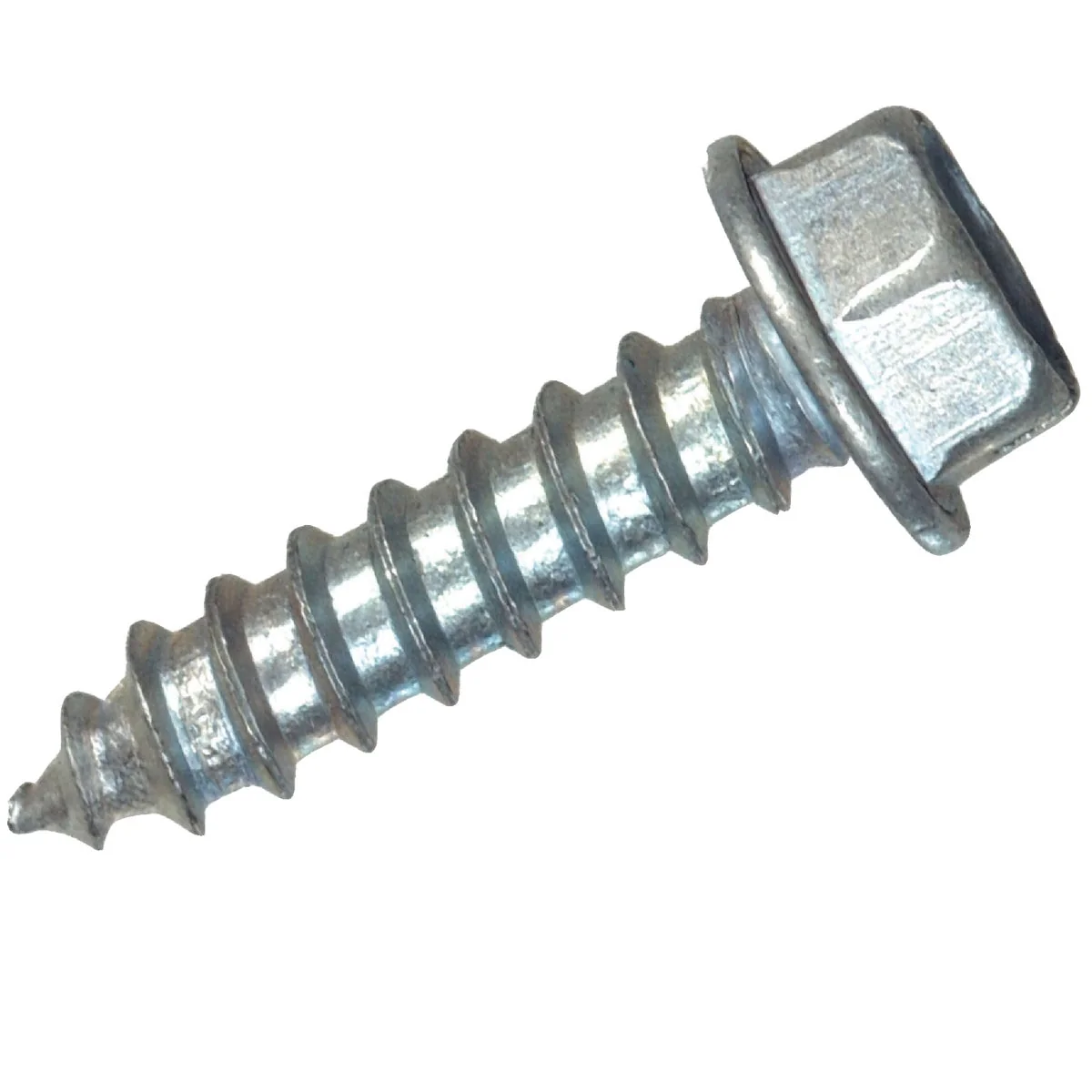 Certified Hillman 8 x 3 4 In. Slotted Hex Washer Head Chrome Sheet Metal Screw 12 Ct. Minimalist