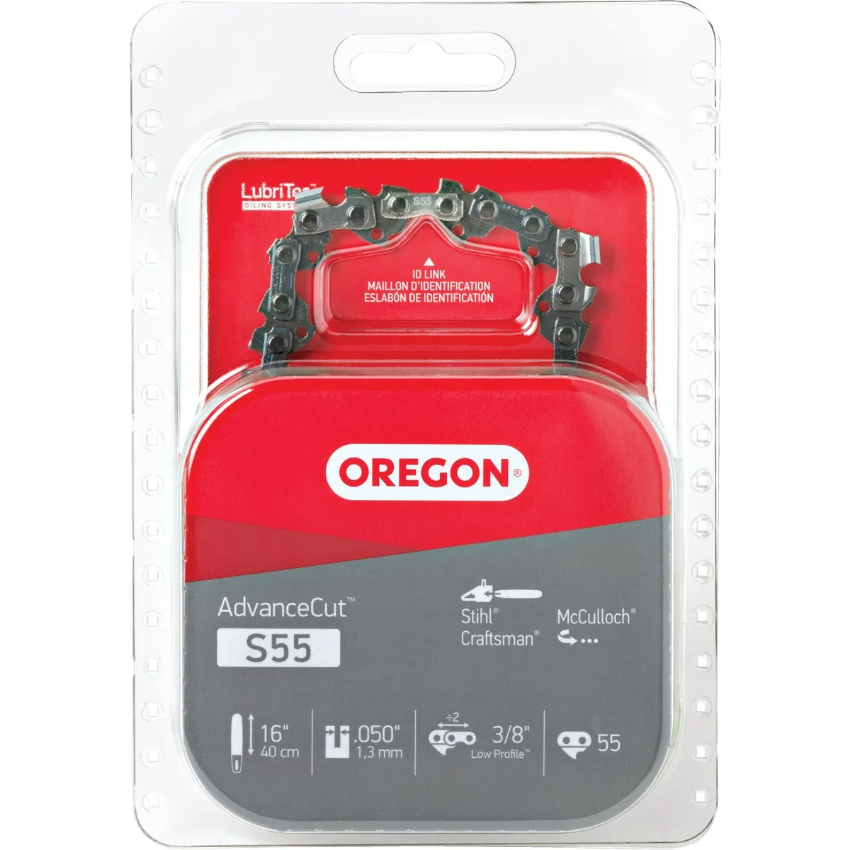 Breathable Oregon AdvanceCut S55 16 In. Chainsaw Chain Carefully Designed