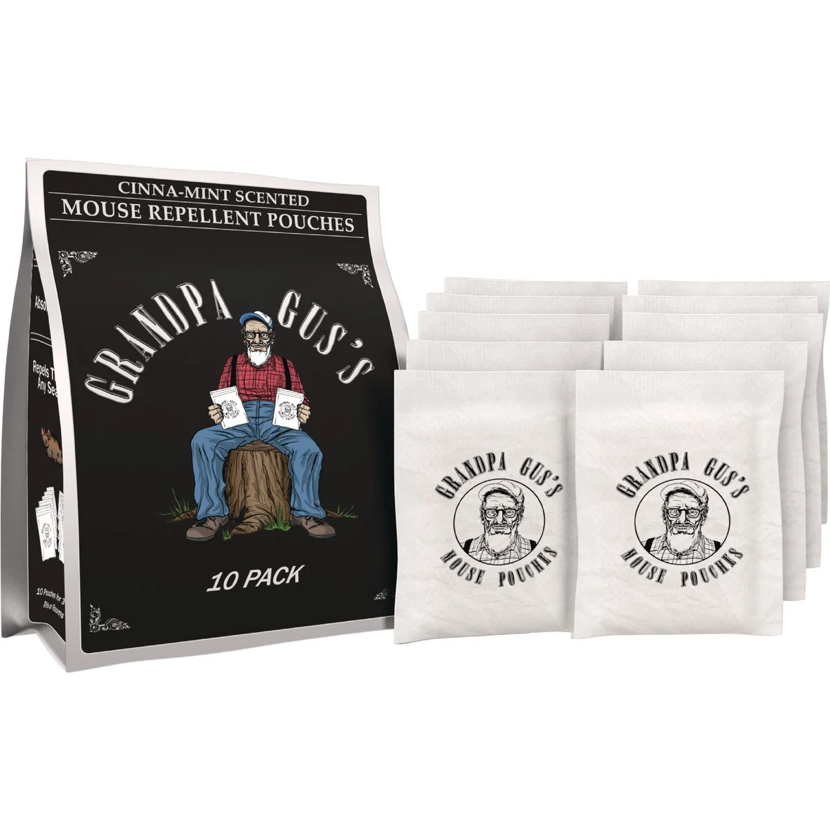 Outstanding Grandpa Gus’s Granular All Natural Mouse Repellent Pouch 10-Pack Powerful