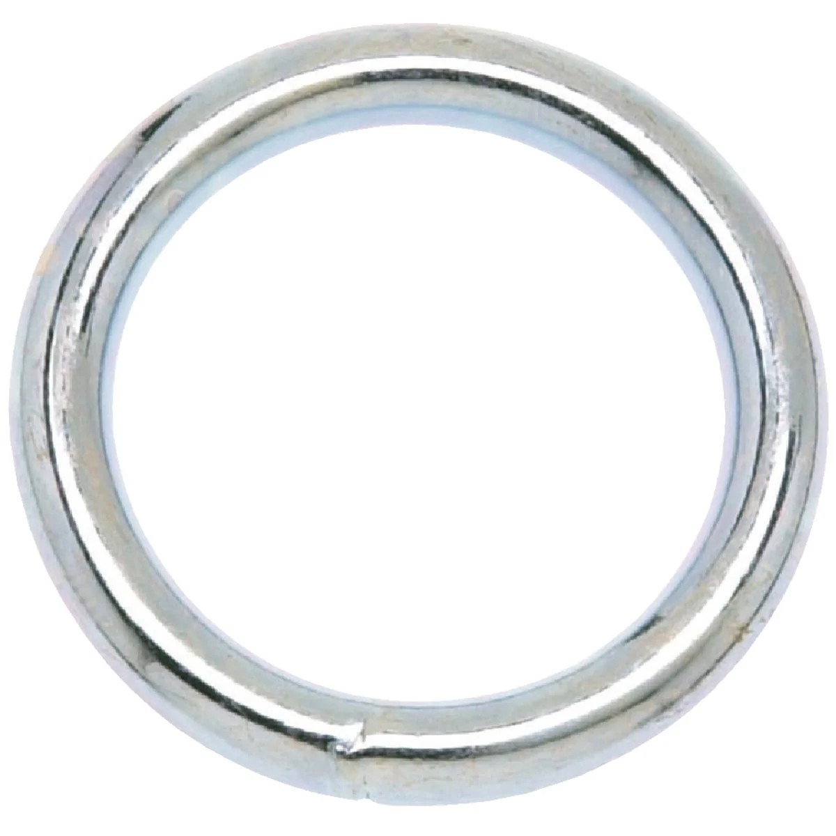 Green Campbell 1-1 2 In. Nickel-Plated Welded Metal Ring Crafted