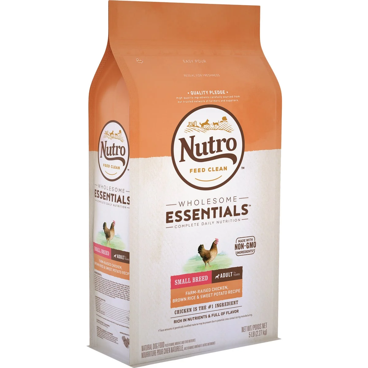 Powerful Nutro Wholesome Essentials 5 Lb. Chicken Brown Rice Sweet Potato Small Breed Adult Dry Dog Food Classic
