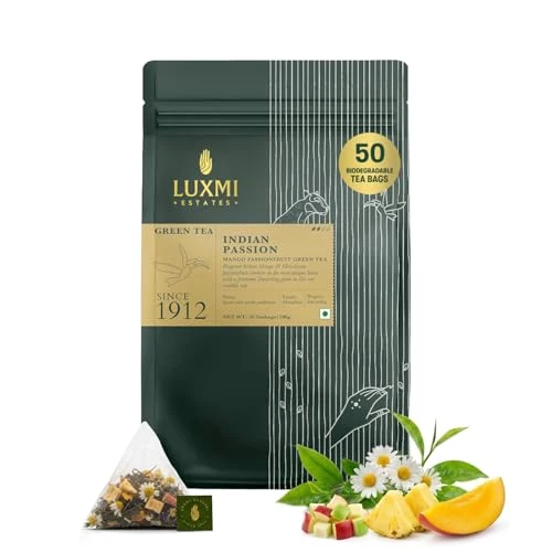 Estates Mango Passionfruit Darjeeling Green Tea 50 Count Expertly Made