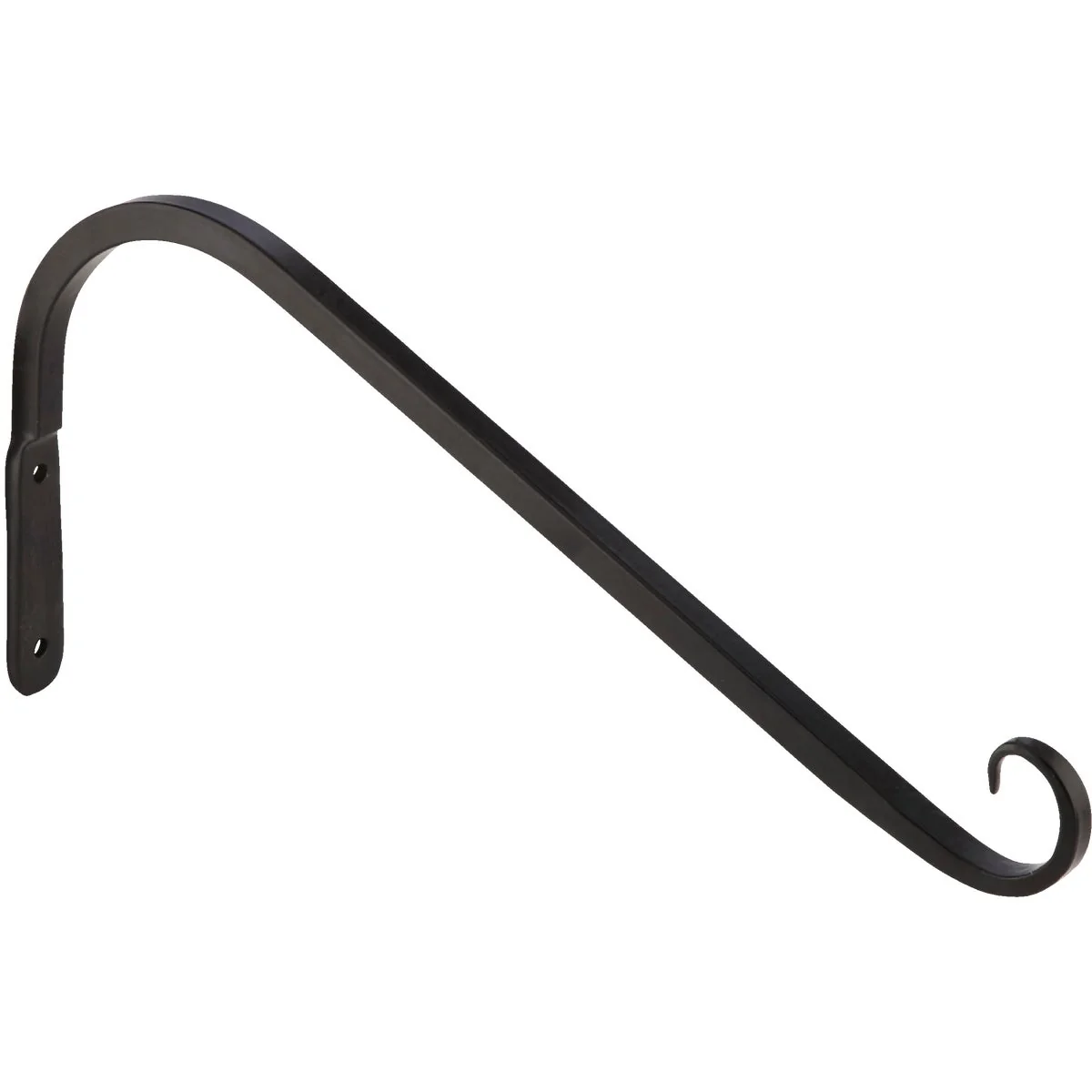 Luxury Panacea 12 In. Black Powder-Coated Angled Wrought Iron Hanging Plant Bracket Stylish