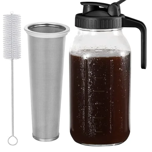Minimalist Cold Brew Coffee Maker Pitcher Secure