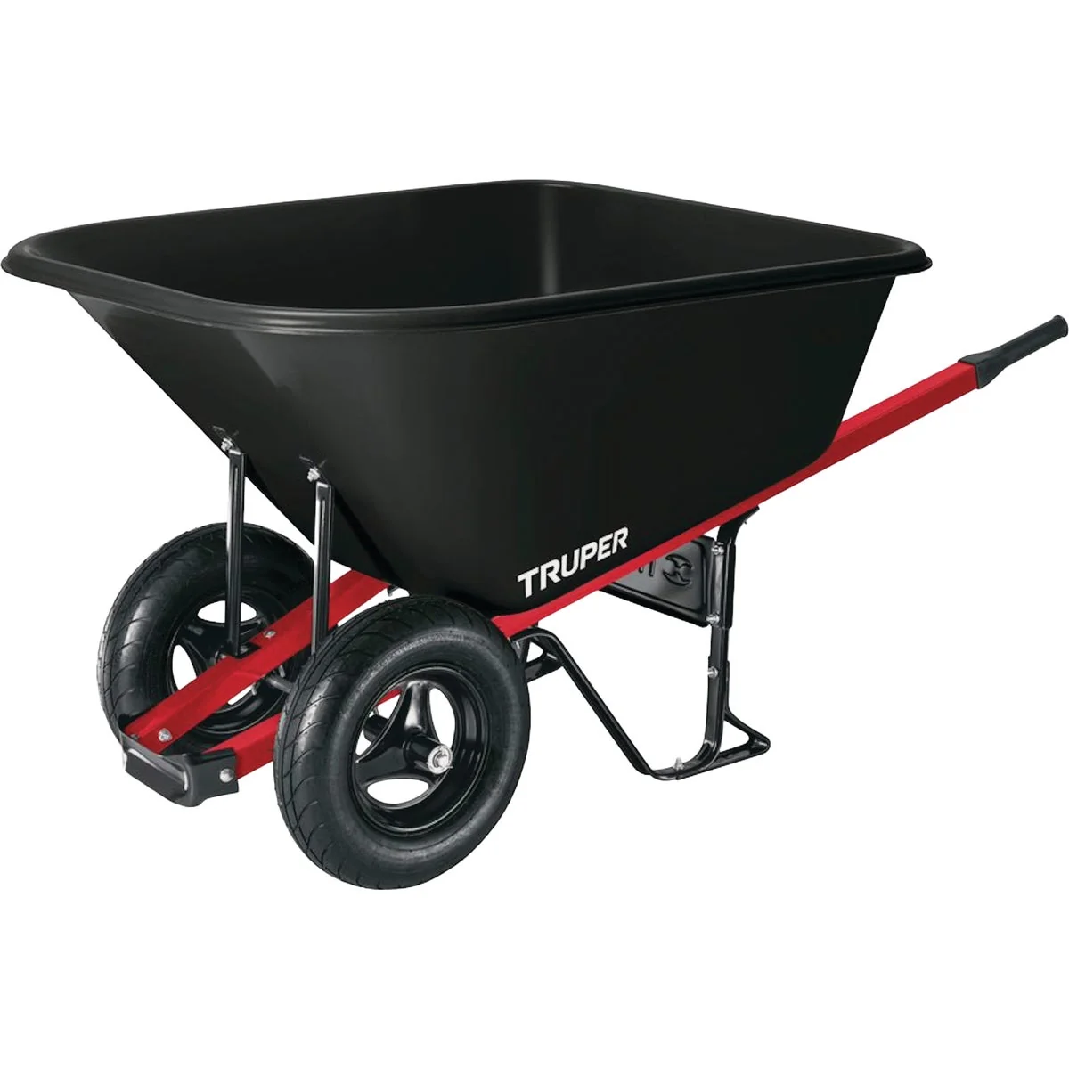 Next-Generation Truper 10 Cu. Ft. Poly Wheelbarrow with Steel Handles Specialty