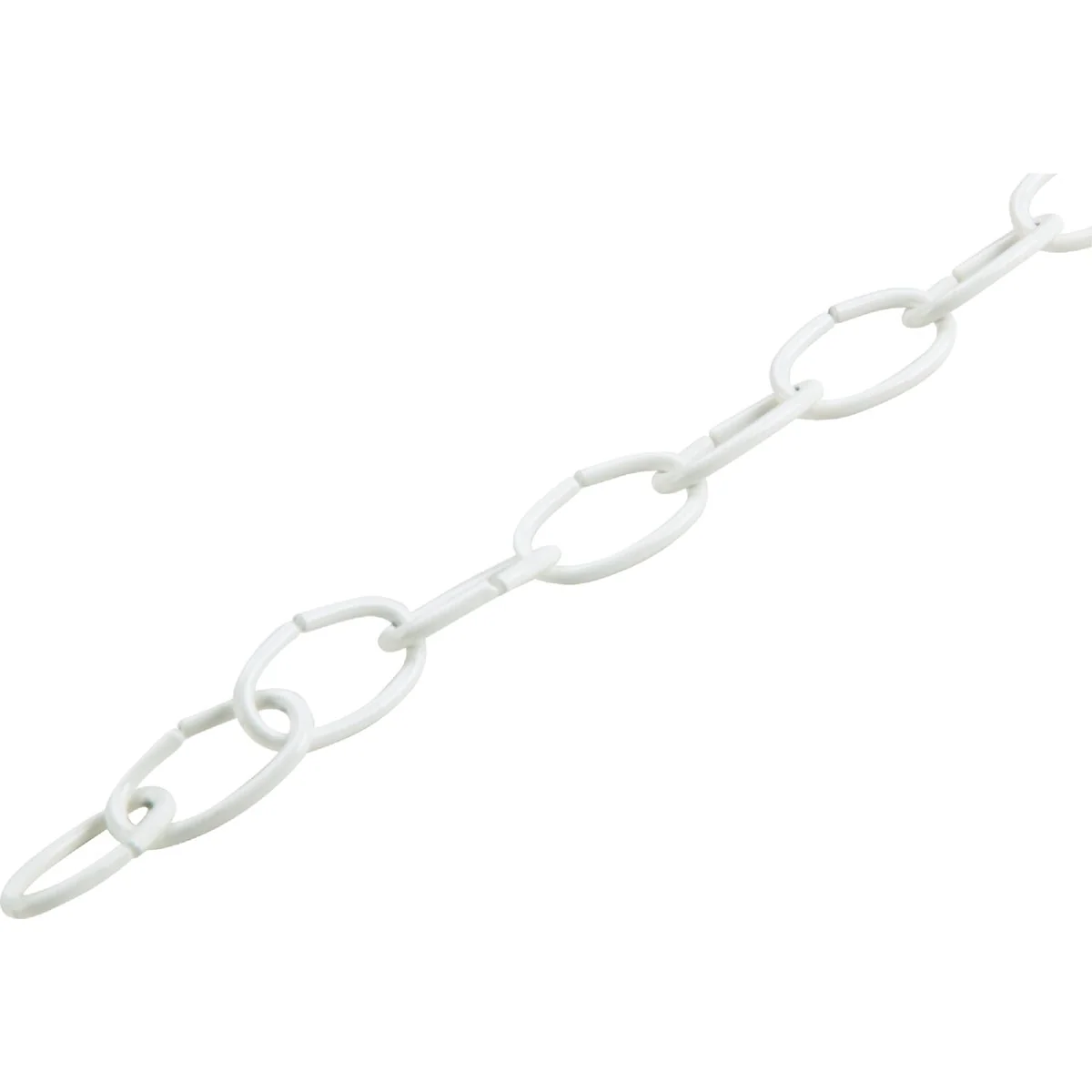 Next-Generation Campbell 10 40 Ft. White Poly-Coated Metal Craft Chain Premium