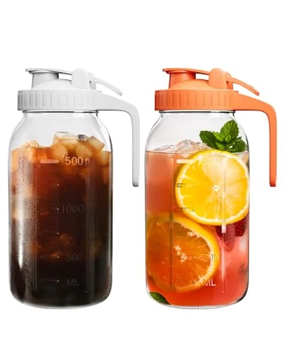 Fast Mason Jar Pitcher Set of 2 2 Count Organic