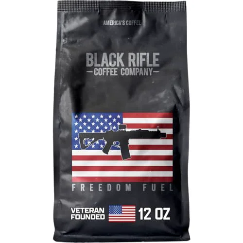 Expertly Made Black Rifle Coffee Dark Roast Ground Coffee dom Fuel 12 oz 12 Ounce Sophisticated