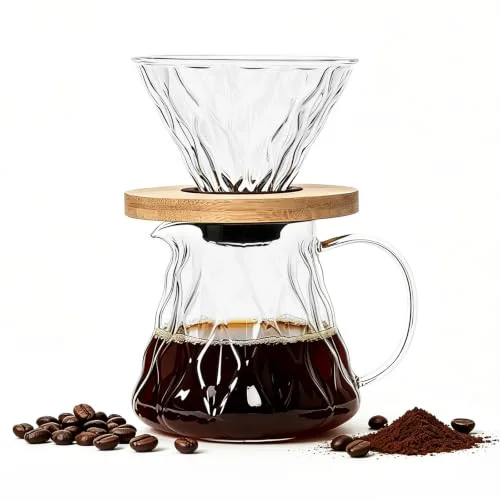 Exceptional Glass Pour Over Coffee Maker Set Trendy