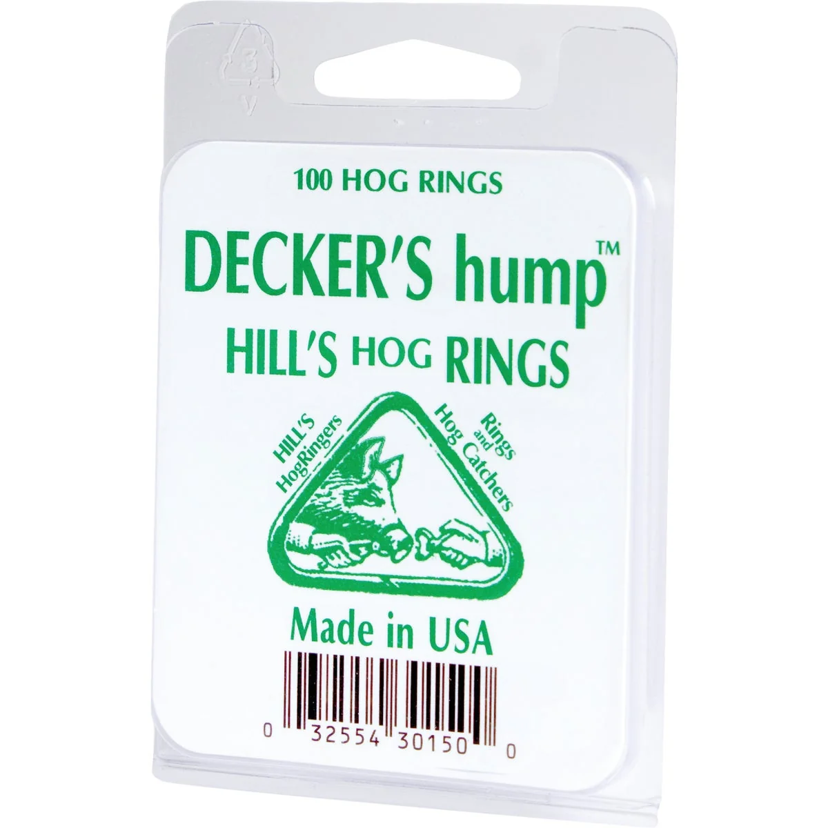 Authentic Decker Hill’s Steel Hog Ring 100-Pack Organic