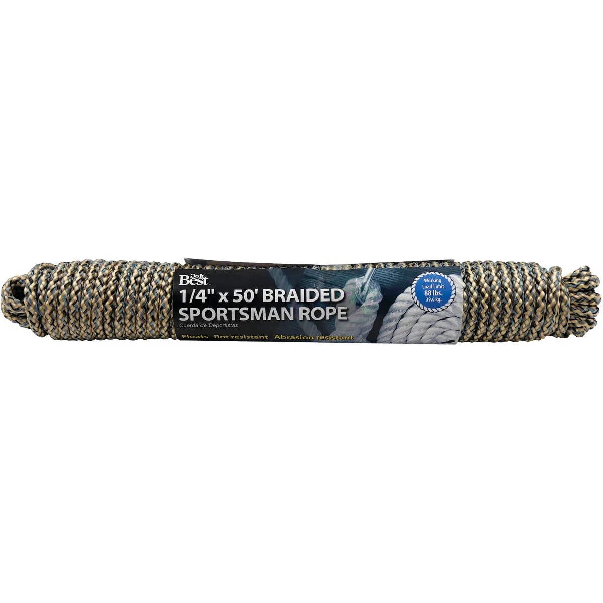 Smooth Do it 1 4 In. x 50 Ft. Camouflage Braided Sportsman Polypropylene Packaged Rope Next-Generation