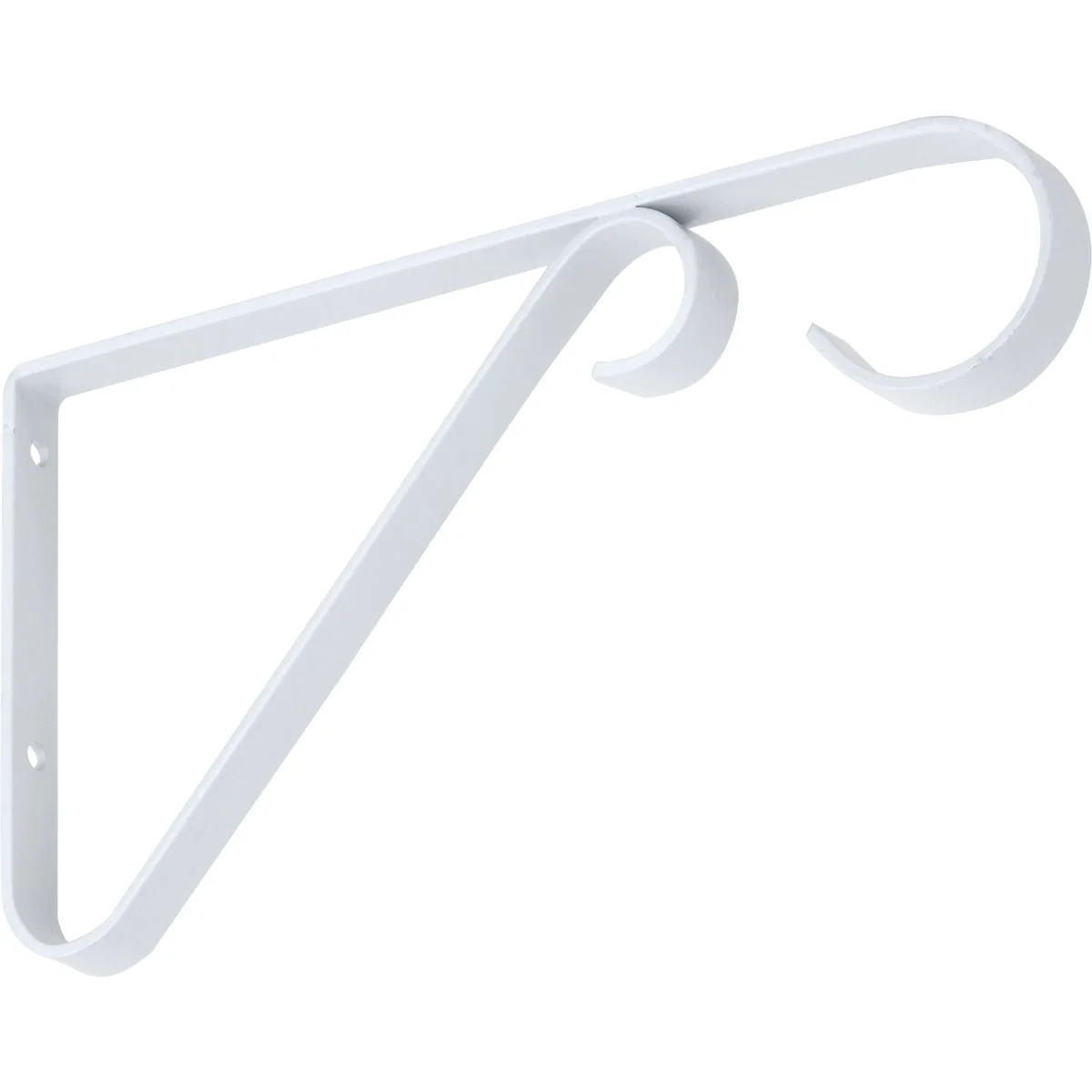 Breathable National 6 In. White Steel Hanging Plant Bracket Fine Crafted
