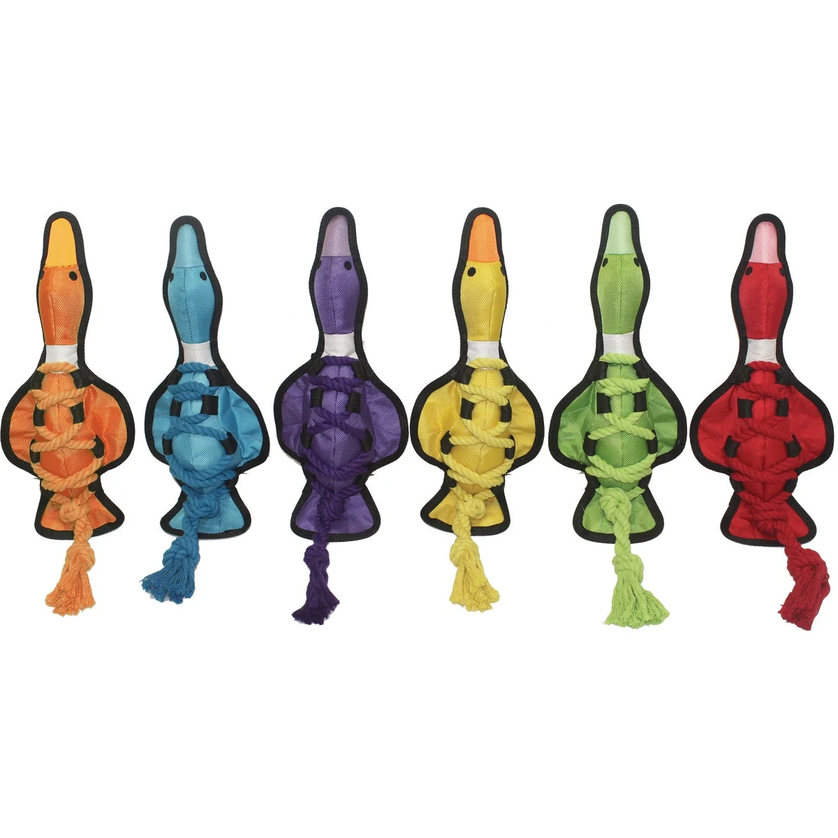 Flexible Multipet Cross-Ropes 11.5 In. Duck Tough Dog Toy Specialty