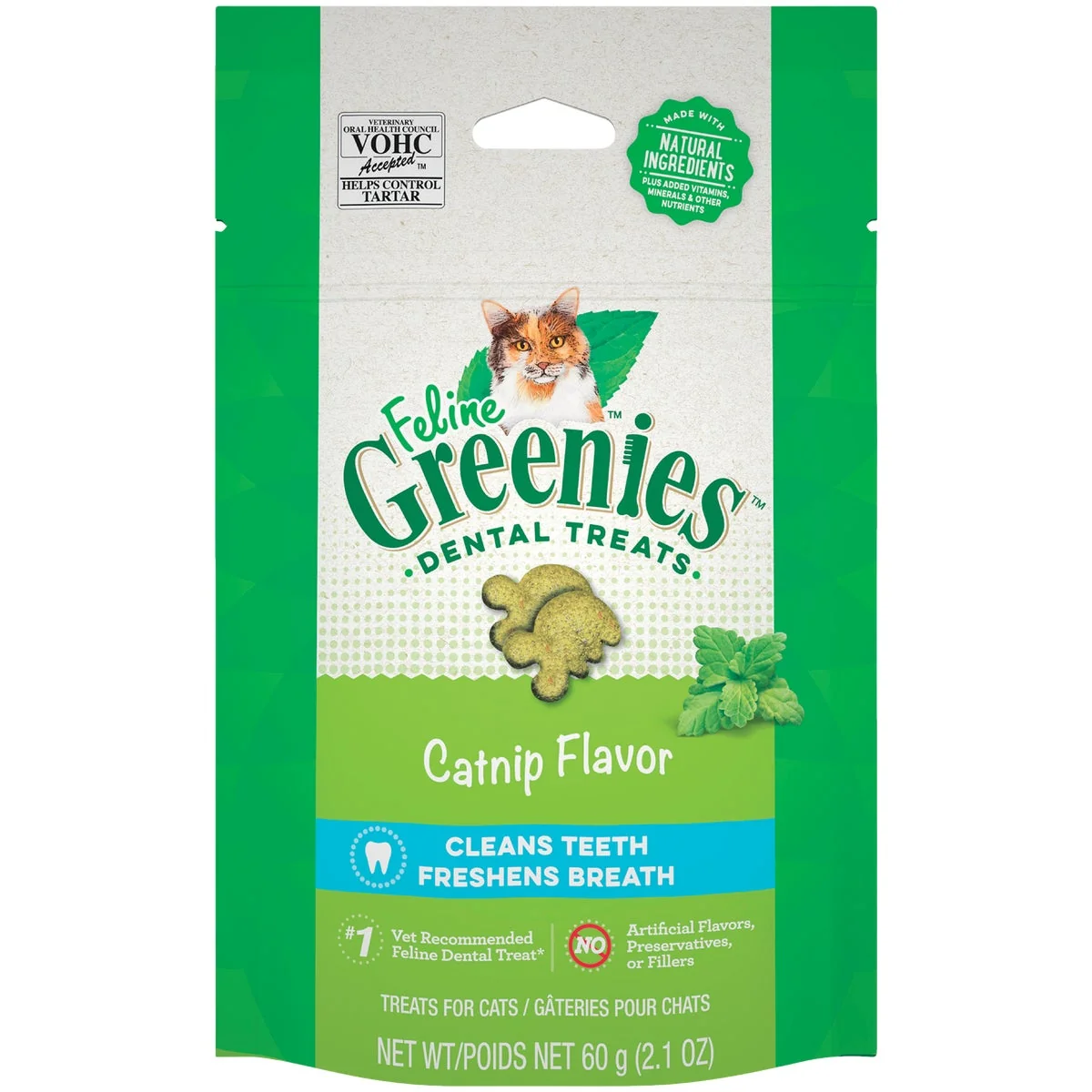 Proven Greenies Catnip 2.1 Oz. Dental Cat Treats Refined