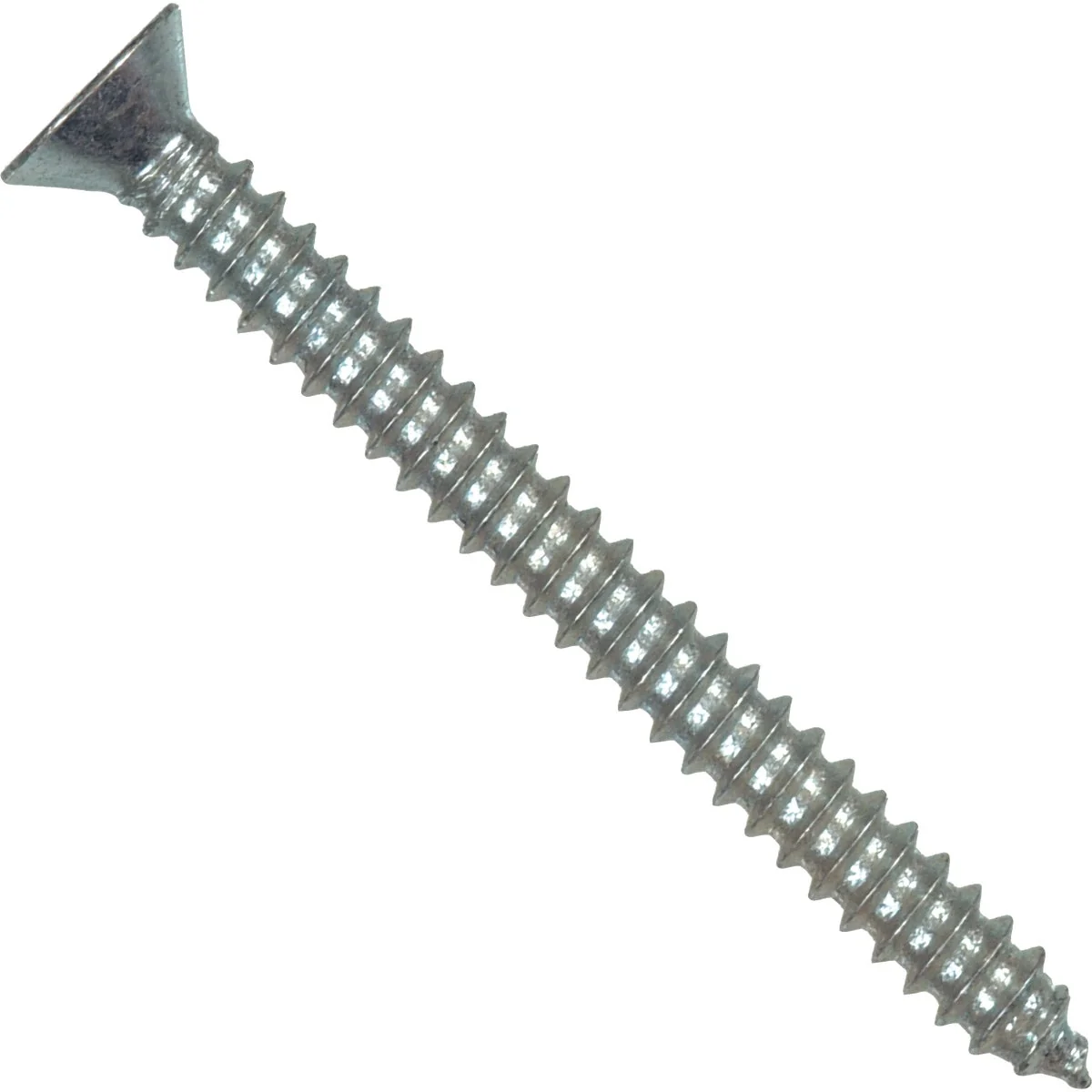 Advanced Hillman 10 x 2 In. Phillips Flat Head Zinc Sheet Metal Screw 100 Ct. Natural
