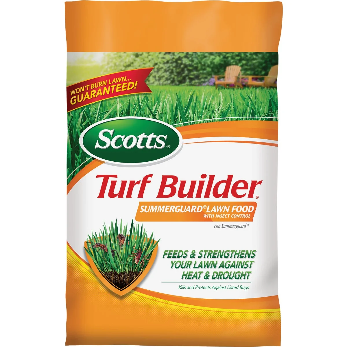 Consistent Scotts Turf Builder SummerGuard 40.05 Lb. 15 000 Sq. Ft. 20-0-8 Lawn Fertilizer with Insecticide Classic