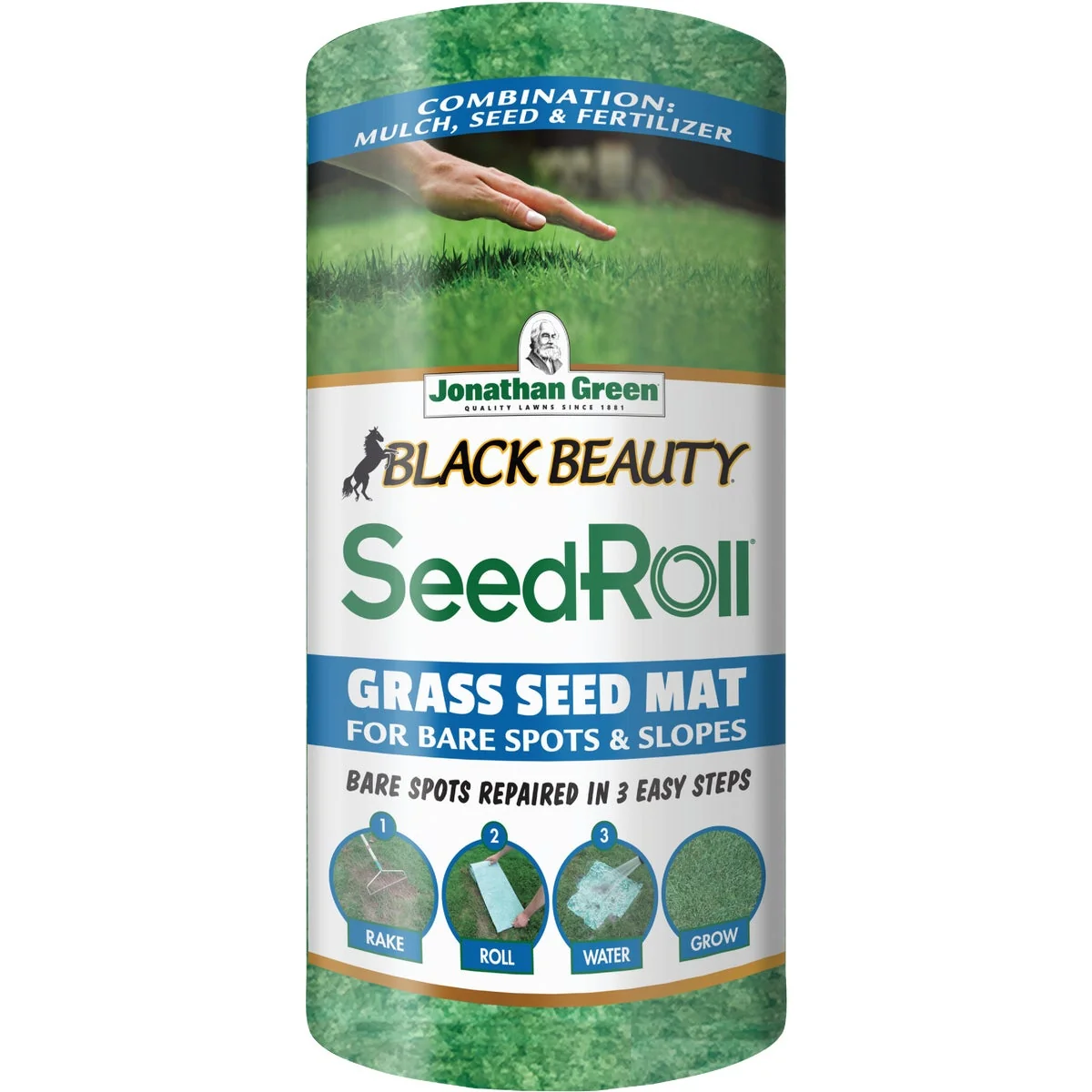 Proven Jonathan Green Black Beauty 50 Sq. Ft. Coverage Grass Seed Roll Specialty