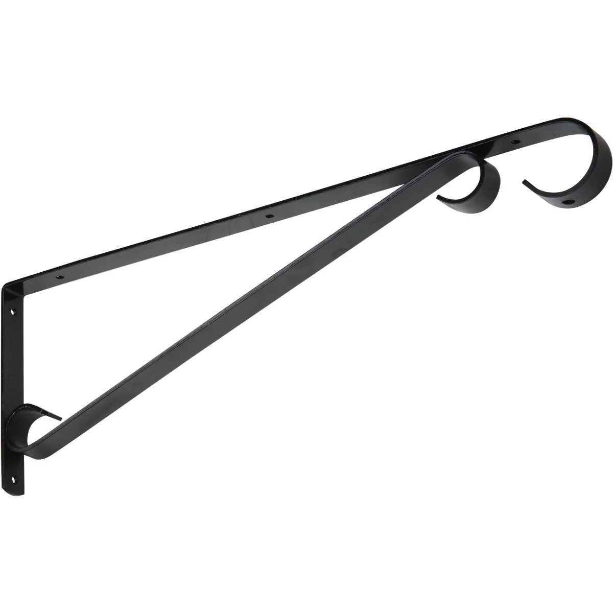 Trusted National 15 In. Black Steel Hanging Plant Bracket Responsible
