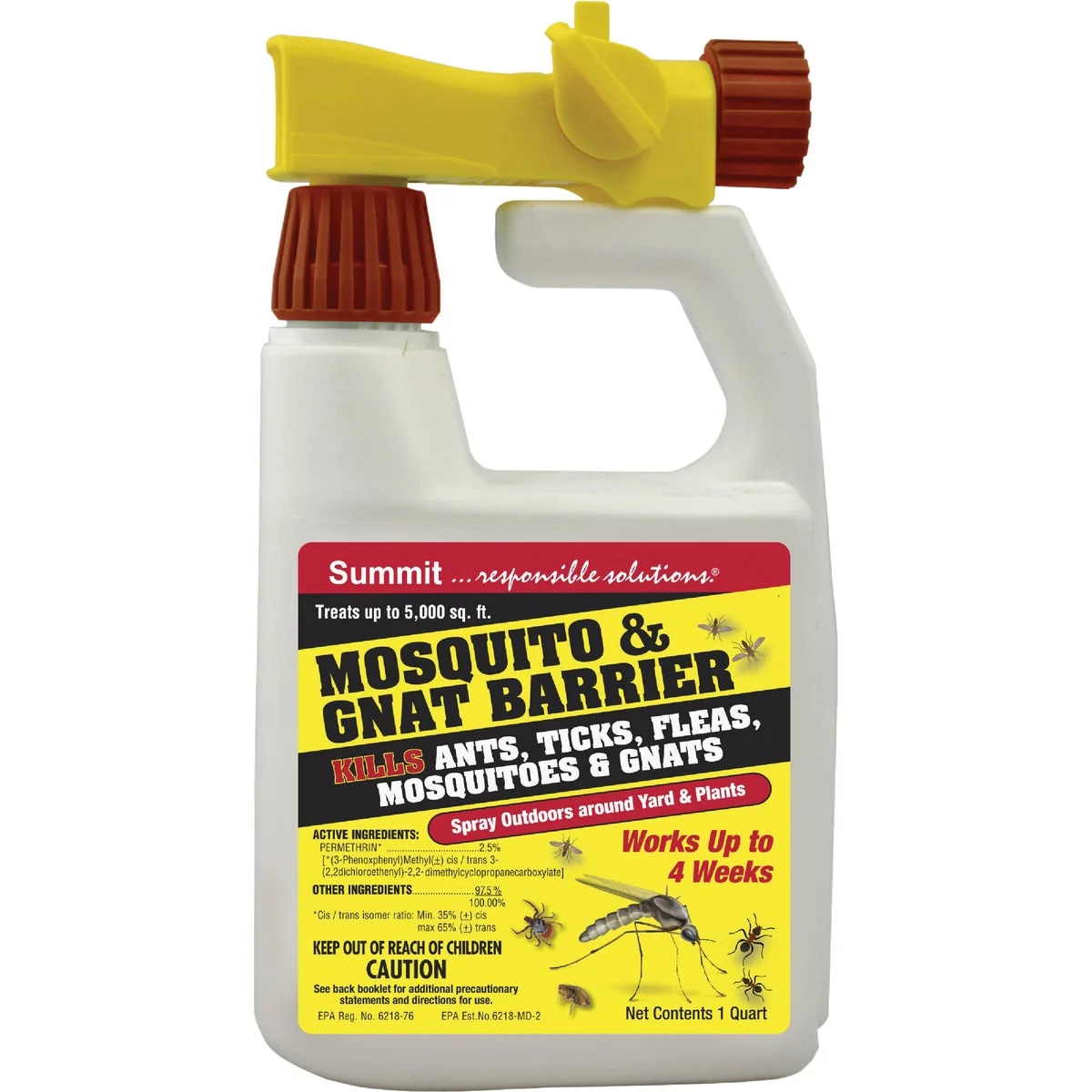 Effective Summit 1 Qt. Mosquito Gnat Barrier Hose End Sprayer Sophisticated